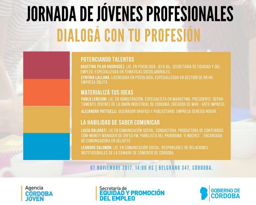 [SECRETARIA JOVEN] - Jornadas de Jovenes Profesionales