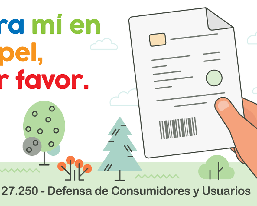 Para mí en papel, por favor