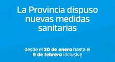 Nuevas medidas sanitarias en toda la provicia