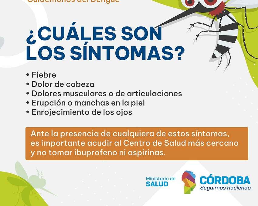 Dengue: Informaciòn del Ministerio de Salud de Còrdoba